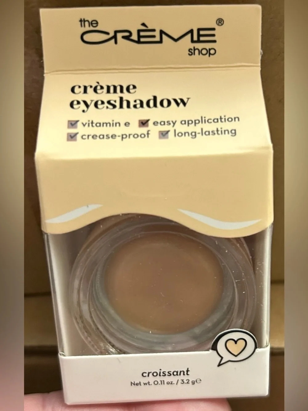 The Crème Shop Croissant Crème Eyeshadow - Neutral Beige